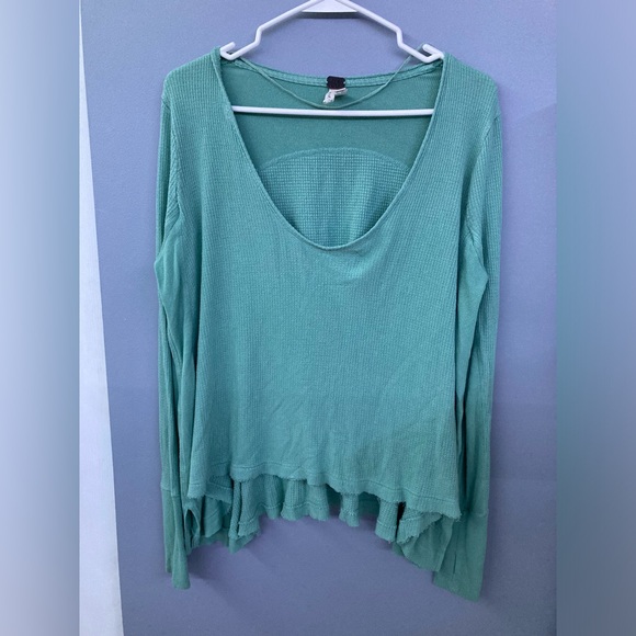 Urban Outfitter Seaform Green Long Sleeve Top - Picture 1 of 7